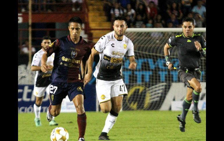 Los Dorados no dejaron de ser intensos para recuperar la pelota y desgastar al rival. NTX / F. Gálvez