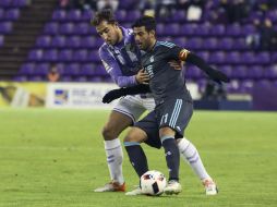 El Valladolid no se amedrentó y jugó al ataque desde el inicio. EFE / R. García