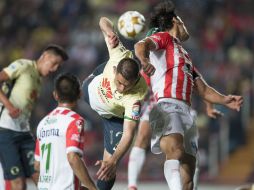 Rayos y Águilas disputaron cada balón en los primero 90 minutos. El empate fue justo, por lo realizado en la cancha. MEXSPORT / I. Ortiz