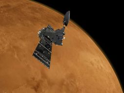 El satélite ExoMars Orbitador de Gases Traza (OGT) se encuentra alrededor de Marte, listo para realizar observaciones. TWITTER / @ESA_ExoMars