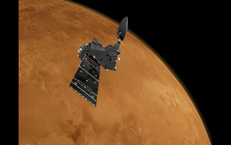 El satélite ExoMars Orbitador de Gases Traza (OGT) se encuentra alrededor de Marte, listo para realizar observaciones. TWITTER / @ESA_ExoMars