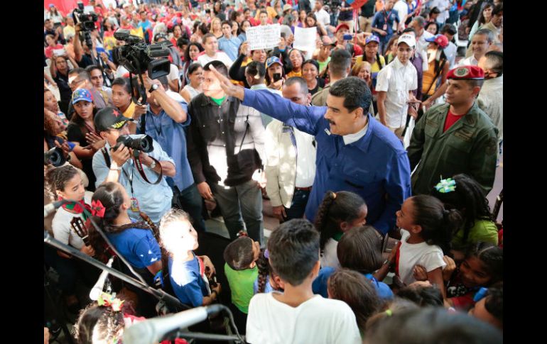 Nicolás Maduro durante un acto de gobierno en Caracas. EFE / Palacio de Miraflores