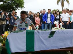 En el accidente de la semana pasada perecieron 71 de 77 ocupantes de la aeronave, incluidos 19 jugadores del equipo. EFE / S. Moreira