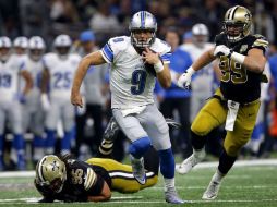 Stafford lanzó para dos anotaciones durante el partido. AFP / S. Gardner