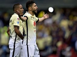 Oribe Peralta anotó al 84 el 3-1 definitivo que cerraba la cuenta favorable a las Águilas. MEXSPORT / O. Aguilar