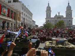 Ségolène Royal, quien acudió a los funerales de Castro en representación de Hollande, dijo que no hay presos políticos en Cuba. AP / D. Lopez-Mills