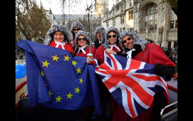 El tema del 'Brexit' genera diversas protestas entre varios grupos ingleses. AFP / B. Stansall