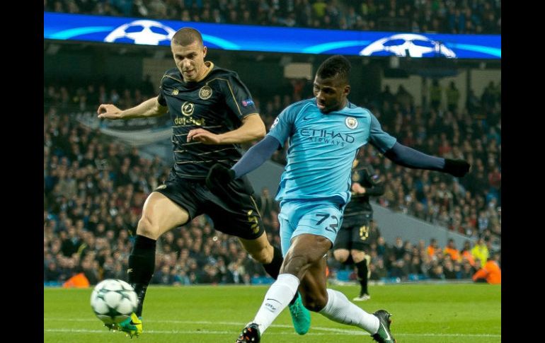 El jugador Kelechi Iheanacho de Mánchester City anotó el gol. EFE / P. Powell