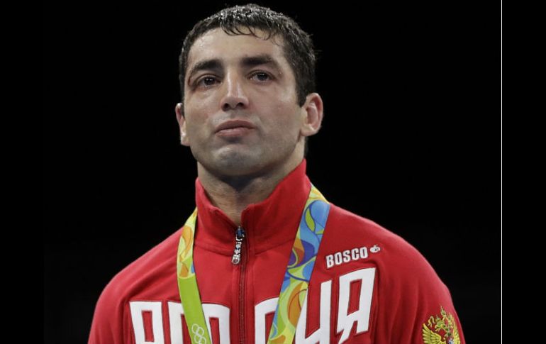 Misha Aloian, boxeador ruso descalificado después de haber ganado medalla de plata en las Olimpiadas de Río 2016. AP / ARCHIVO