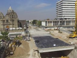 En la zona se construye la estación La Normal de la Línea 3. ESPECIAL / Siteur