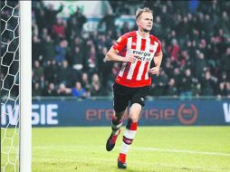 Siem de Jong. El jugador firmó el 1-0 al minuto 68 durante el partido contra el Go Ahead Eagles. INSTAGRAM / PSV