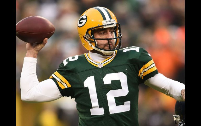 Aaron Rodgers acumuló 246 yardas en pases y tres touchdowns. AFP / D. Buell