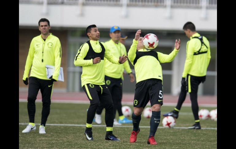 El equipo americanista entrenó en el estadio Mitsuzawa en Yokohama, tras llegar de la ciudad de Osaka. MEXSPORT / O. Martínez