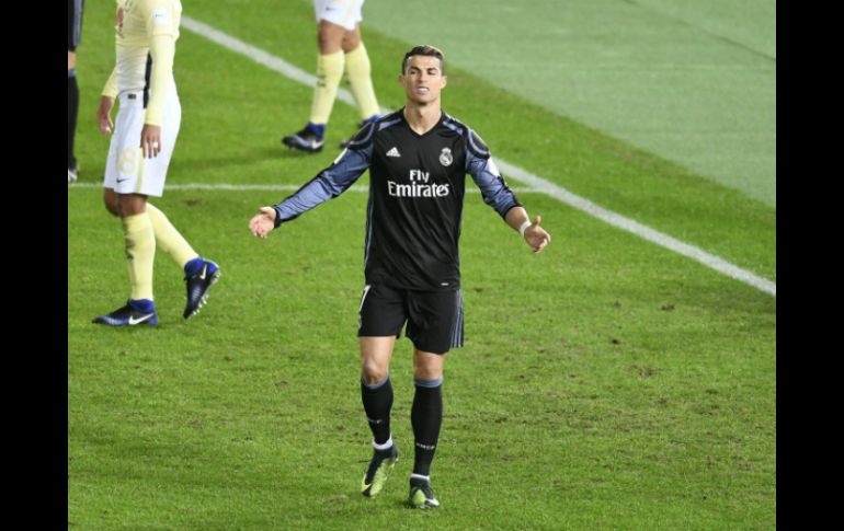 El gol número 500 para Ronaldo llegó en el minuto 90 del partido. EFE / F. Robichon