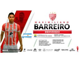 Barreiro llega a Aguascalientes para competir por un puesto o acompañar a elementos como Edson Puch. TWITTER / @ClubNecaxa