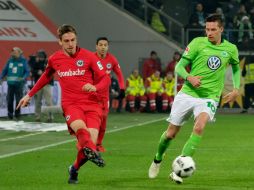 El Eintracht pudo haber emparejado el marcador, pero falló un penalti. AFP / P. Steffen