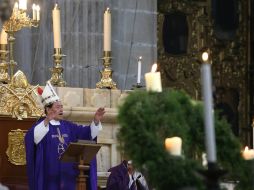 El Cardenal indicó que México debe respetar la decisión que tomó la población de Estados Unidos al elegir a Trump como presidente. SUN / B. Fregoso