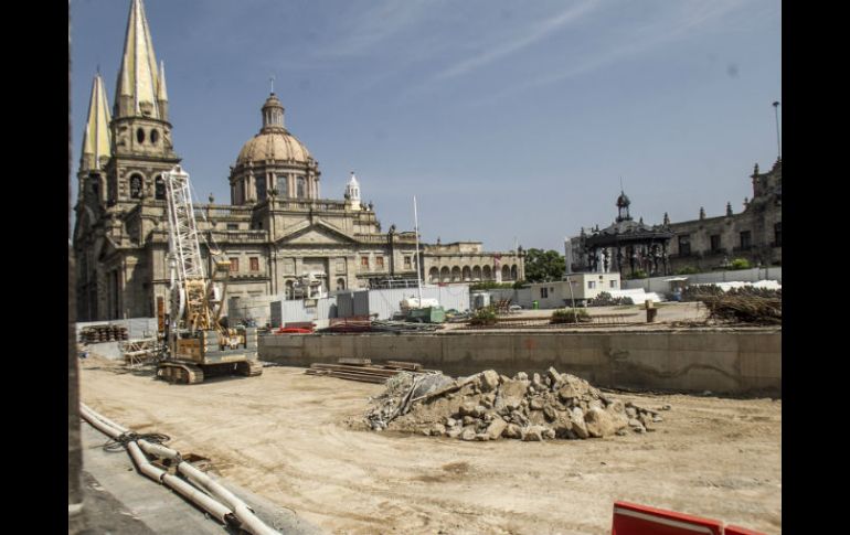 La tuneladora pasará debajo de catedral a finales de diciembre e inicios de enero. EL INFORMADOR / ARCHIVO