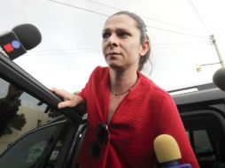 'No daré el perdón y no voy a mediar' con los agresores, apuntó Ana Gabriela Guevara. SUN / J. Alvarado