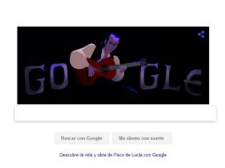 Doodle. Se observa al músico tocando la guitarra. ESPECIAL / google.com