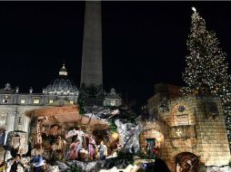 El pesebre monumental fue donado por el Gobierno de Malta que lanzó un concurso entre artistas locales. AFP / M. Drobnjakovic