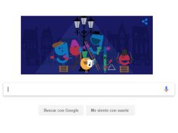 Al presionar play sobre el ''doodle'', los usuarios pueden observar las letras cantando y bailando al ritmo de la Navidad. ESPECIAL / google.com.mx