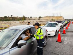 Los operativos de alcoholimetría se realizan en tres turnos; cuenta con la participación de 200 elementos. EL INFORMADOR / ARCHIVO