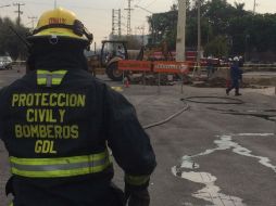 Poco después de las 10:00 horas unidades de la dependencia se dirigieron al lugar del incidente. ESPECIAL / Bomberos de Guadalajara