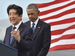 Shinzo Abe agradeció la 'tolerancia' hacia Japón al destacar el poder de la reconciliación. AFP / N. Kamm