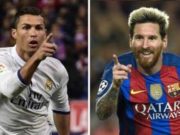 ''Chicharito'' dice que Messi y Cristiano se encuentran un peldaño por encima del resto de los futbolistas a nivel mundial. AFP / ARCHIVO