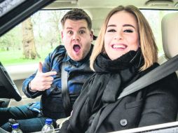 La participación de Adele en el 'carpool' de James Corden alcanzó 142 millones 149 mil 864 visualizaciones. ESPECIAL /