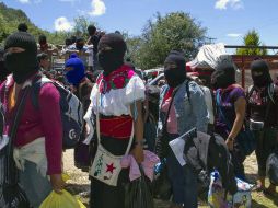 El EZLN y el CNI señalan que 'es el tiempo de la dignidad rebelde y de construir una nueva nación'. AFP / ARCHIVO