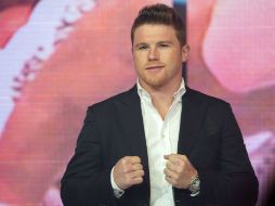 Saúl Álvarez se recupera de la lesión en la mano derecha que sufrió en la pelea contra Liam Smith. MEXSPORT / O. Aguilar