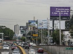 El Nuevo Reglamento de Anuncios para Guadalajara también limita la instalación de espectaculares en el Centro Histórico. EL INFORMADOR / ARCHIVO