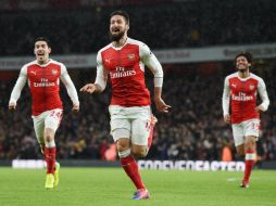 Arsenal vence por 2-0 al Crystal Palace, donde el francés Olivier Giroud logró anotar al minuto 17. EFE / A. Rain