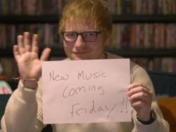 A través de un video, el compositor anticipa que dará a conocer sus novedades musicales el próximo viernes. TWITTER / @edsheeran