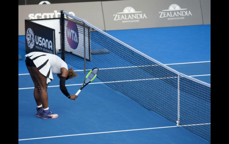 Al terminar el juego, Williams reconoce que no pudo hacerle el frente al viento y Brengle jugó mejor. AP / D. Purcell