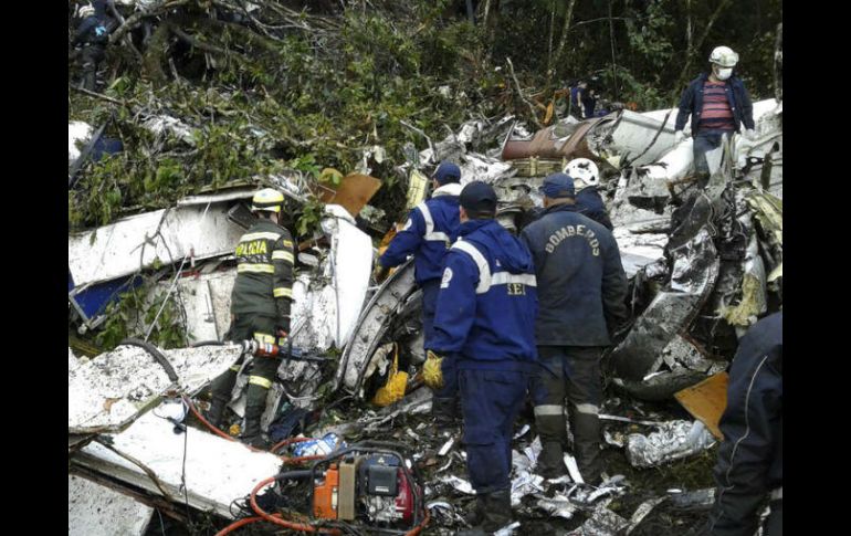 El accidente aéreo causó la muerte de 71 pasajeros, entre ellos los jugadores del club brasileño Chapecoense. AP / ARCHIVO