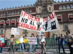 Se espera que los manifestantes lleguen al Zócalo capitalino. EFE / S. Gutiérrez