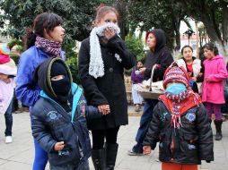 Las bajas temperaturas que alcanzaron los cero grados en la región durante la víspera, prevalecerán por el resto del fin de semana. NTX / ARCHIVO