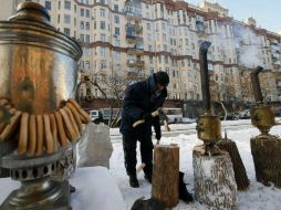 Las temperaturas en la parte europea de Rusia han caído por debajo de los 30 grados bajo cero. EFE / S. Chirikov