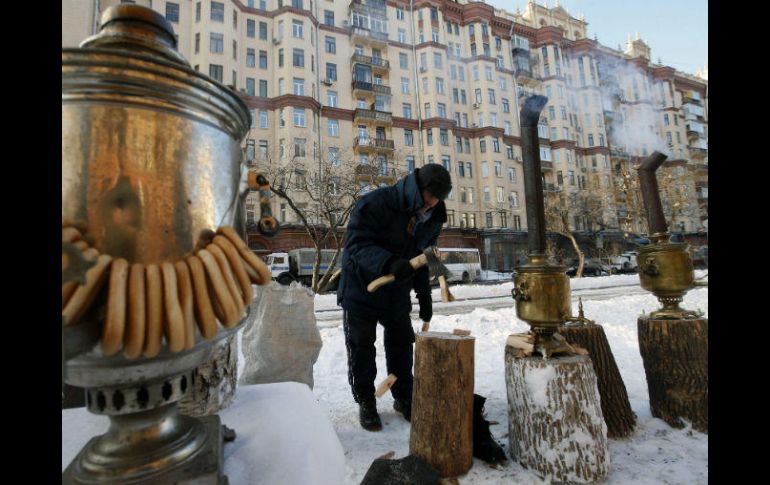 Las temperaturas en la parte europea de Rusia han caído por debajo de los 30 grados bajo cero. EFE / S. Chirikov