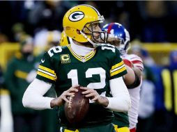 Aaron Rodgers, mariscal de campo de los Empacadores, completó 25 pases en 40 intentos. AFP / J. Daniel