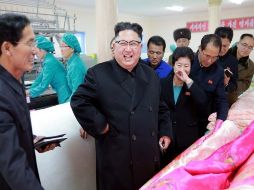 Kim Jong-un dijo en su mensaje de Año Nuevo que los misiles experimentales de alcance intercontinental estaban en su 'fase final'. AFP / KCNA