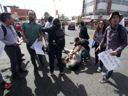 Los asistentes a la movilización condenaron que la marcha no fuera custodiada por elementos de la Policía Municipal. SUN / ESPECIAL