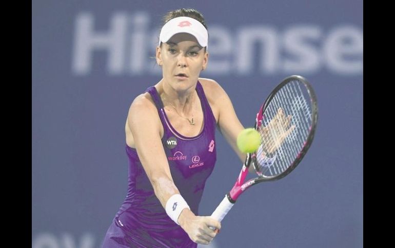 La polaca Agnieszka Radwanska superó a Ying-Ying Duan en una hora y 19 minutos. EFE / I. Miller