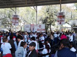 La entrega de tarjetas se realizó en el Domo Hidalgo, con la presencia del Gobernador Aristóteles Sandoval. EL INFORMADOR / T. Villaseñor