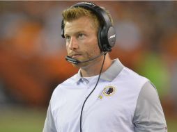 McVay puede presumir un ascenso meteórico en la NFL, desde su inicio en 2010 como entrenador asistente de extremos con Washington. AP / D. Richard