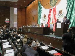 Pedro Joaquín Coldwell comparece ante el pleno de la Comisión Permanente del Congreso de la Unión. TWITTER / @CanalCongreso