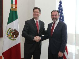 El canciller reconoció al gobierno de Arizona y a la ciudad de Phoenix por su continuo interés en la relación con México. NTX / ESPECIAL